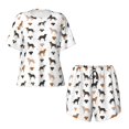 thumbnail image 5 of Wukai Labrador Retriever Dog Women's Pajama Set,Short-Sleeve Top and Shorts with Elastic Waistband and Pockets for Loungewear, Yoga, and Casual Wear-Large, 5 of 8