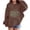 Coffee, variant on CPNG Girls and Boys Halloween Hoodies Long Sleeve Hooded Sweatshirt with Halloween Theme Print Loose Fit Casual Daily Pullovers Tops