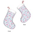 thumbnail image 3 of Salouo Flamingo and Pineapple Print Christmas Stockings,Large Xmas Stocking Set of 1 Holiday and Farmhouse Stocking for Christmas Holiday Party Decoration(17.7*11 Inch), 3 of 7