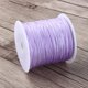 thumbnail image 1 of Cordón de nylon, 100m x 0.8mm Nylon Cordón de nudo de nylon Macrame Macrame Shamballa Cadena elástica para joyería que hace pulseras Barra de abalorios (púrpura claro) Decoración Hogareña Octpeak NO, 1 of 2