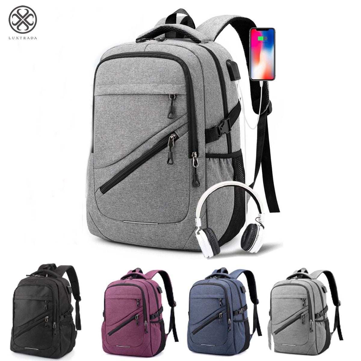 Beautiful Women Mens Travel Laptop Backpack Extra Large Logo-Western-Star-Trucks Backpack with USB Charging Port Business Laptop Backpack