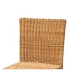 thumbnail image 5 of Baxton Studio Racquel Modern Bohemian Natural Rattan and Mahogany Wood Counter Stool, 5 of 7