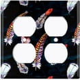 thumbnail image 3 of Metal Light Switch Plate Cover Elegant Feather Wallpaper FTH002, 3 of 13