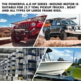 thumbnail image 4 of X-BULL Electric Winch 12000LB Winch Synthetic Rope 12V Truck Towing Trailer Jeep Winch 4WD With Wireless Remote, 4 of 14