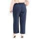 thumbnail image 3 of Conjuntos de trabajo de oficina para mujeres de tallas grandes Agnes Orinda, pantalones de negocios casuales de cintura alta y rectos con bolsillo 4X azul oscuro, 3 of 6