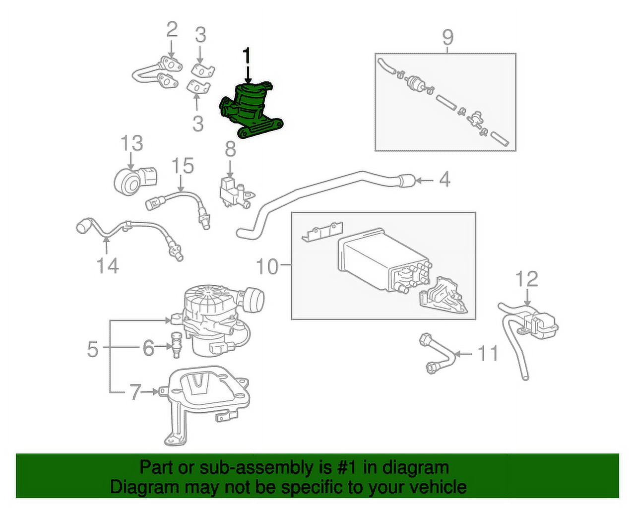 Genuine OE Toyota Air Switch Valve 25710-75015