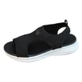 thumbnail image 5 of Dakaela Womens Orthopedic Sandals Ladies Recovery Sport Slip on Walking Shoes Comfortable Arch Support Summer Beach Casual Sandal for Plantar Fasciitis Black 6.5, 5 of 6