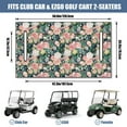 thumbnail image 3 of Flowers Styling 51" x 31" Golf Cart Bench Seat Cover, Custom Look Protector for Front Seats on EZGO, Yamaha, Club Car & Icon, 3 of 8