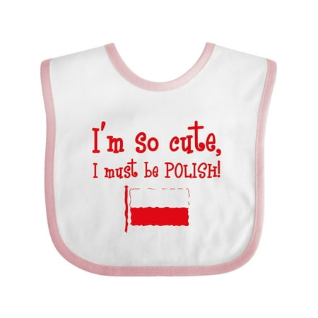 

Inktastic So Cute Polish Gift Baby Boy or Baby Girl Bib
