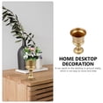thumbnail image 3 of MOKKHNB 1Ud Florero De Metal Dorado Estable Para Plantas Y Flores En O, 3 of 8