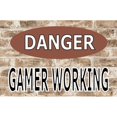 thumbnail image 1 of Danger Gamer Working Photo Parking Sign, 1 of 1