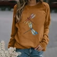 thumbnail image 2 of Womens Pullover Sweatshirt Womens Print Long-sleeved Sweatshirt Casual Blouse Pullover, 2 of 3