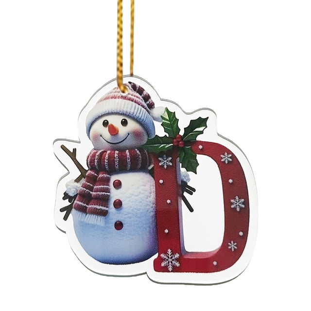 Adorno Navideño con Forma de Letra 2025, Colgante de Ciervo para Mesa, Decoración de Madera | Adornos Personalizados | Acrílico Transparente | 8 Cm | Cordón Dorado para Colgar | Estilo Recuerdo | Reg