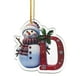 thumbnail image 1 of Christmas Letter Ornaments 2025 Christmas Deer Pendant Letter Table Wooden Decoration Personalised Baubles, 1 of 4
