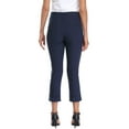 thumbnail image 6 of HDE Pull On Capri Pants For Women with Pockets Elastic Waist Cropped Pants Navy Blue - XL, 6 of 6