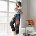 thumbnail image 6 of Picia Starry Sky Meditating Fox Womens Soft Woven Cotton Elastic Waistband Sleep Pajama Pant Lounge Sleep Pant With Pockets And Drawstring-Medium, 6 of 9