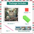 thumbnail image 4 of Kit Con Forma Especial Parcial 5D DIY Búho Navideño 30x30cm, 4 of 9