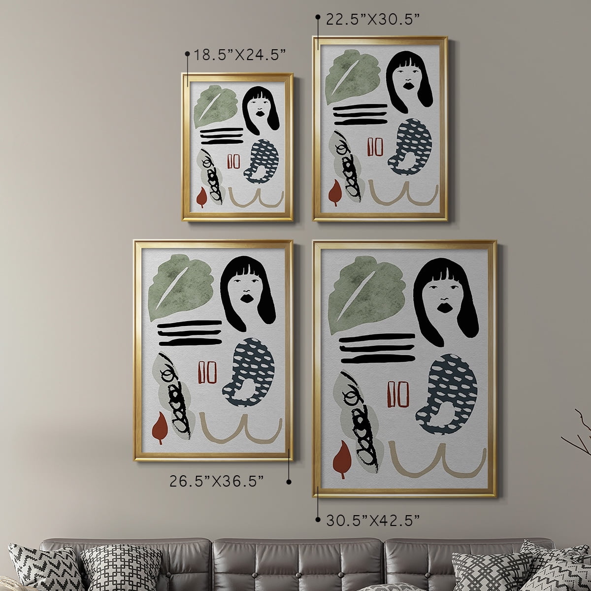 Collected Mindfulness II Premium Framed Print, in Gold, Black, or Silver - Ready to Hang