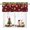 Red-f, variant on Valance Curtain for Kitchen, Thanksgiving Fall Maple Leaves Pumpkins Window Valance for Living Room Scroll,Rod Pocket Valances for Bedroom Decor,Window Treatment Valance 1 Panel 18" x 54"