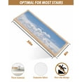 thumbnail image 5 of Clouds Stair Treads for Wooden Steps Indoor Runner Rug Carpet, Blue White Sky Natural Landscape 4 Pieces Peel and Stick Staircase Step Treads Covers Washable Throw Door Mats, 30"x8", 5 of 5