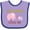 Lavender and Purple, variant on Inktastic My Grandma Loves Me Boys or Girls Baby Bib