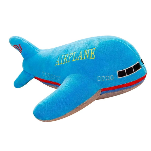 Nuevo 40cm Tamaño Grande Simulación Avión Juguetes Niños Dormir Cojín Espalda Suave Avión Peluche Almohada Muñecas