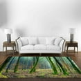 thumbnail image 4 of Nature Rugs, Green Rugs, Easy to Clean Rug, View Rug, Indoor Rugs, Decorative Rug, Farmhouse Rug, Kitchen Rug, Large Rug, Office Decor Rugs, 3.3'x6.5' - 100x200 cm, 4 of 9