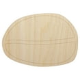 thumbnail image 1 of Coffee Bean Solid Wood Shape Unfinished Piece Cutout Craft DIY Projects - 4.70 Inch Size - 1/4 Inch Thick, 1 of 7