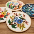 thumbnail image 5 of Diy Embroidery Kit Floral Patterns Embroidery Needlework Set Cross Stitch Kits For Beginners Craft Lover, 5 of 7