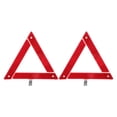 thumbnail image 1 of KAKOWELY 2pcs Roadside Emergency Reflective Tripod Foldable Reflective Triangular Red Reflector Safety Triangle Warning Sign Emergency Triangle For Vehicles Breakdown, 1 of 4