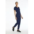 thumbnail image 3 of Elements Women's EL9935 V-Neck Scrub Top and Jogger Scrub Pant Set Navy Medium, 3 of 3
