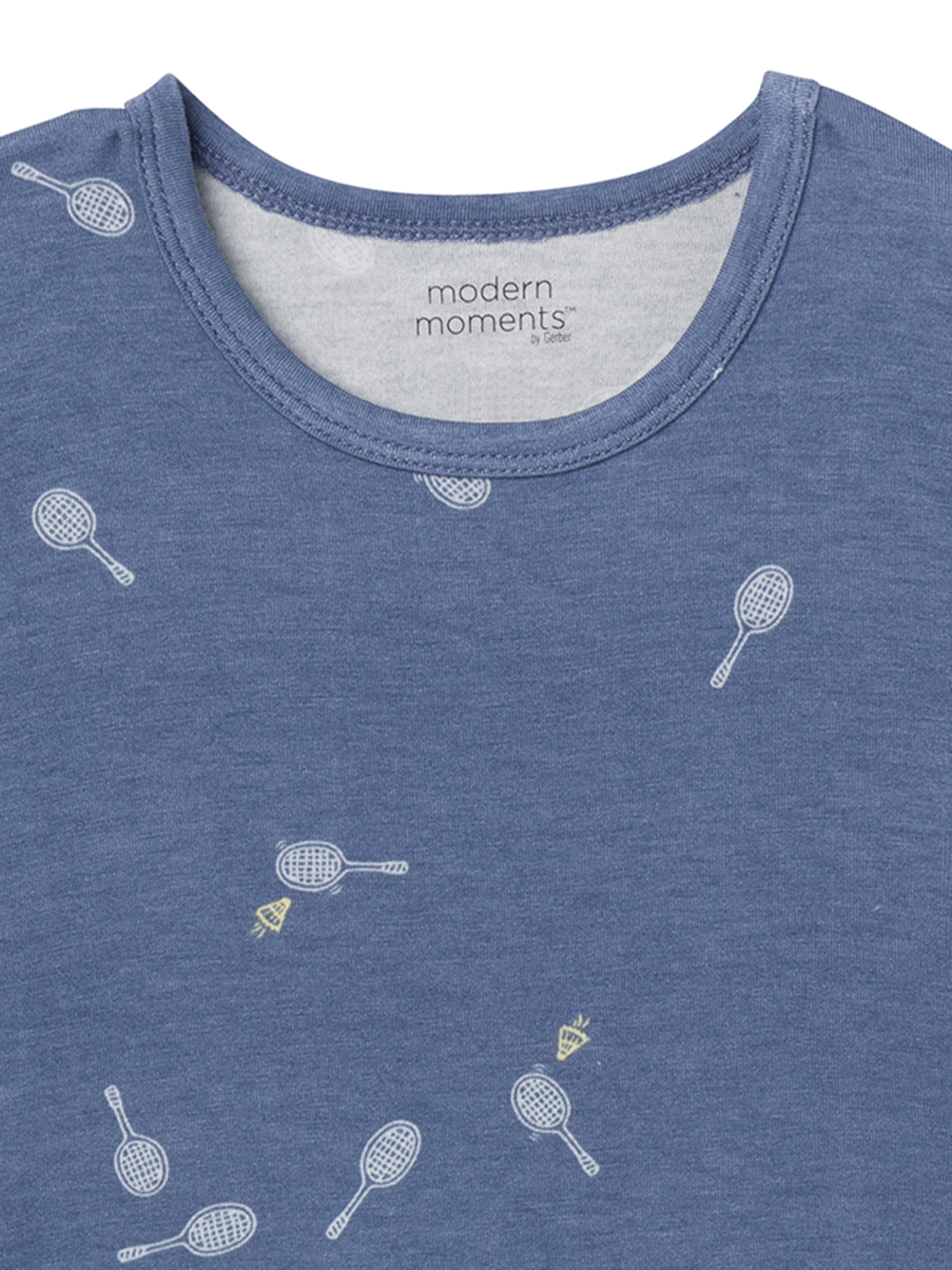Modern Moments by Gerber Toddler Neutral Super Soft Tight Fitting Pajama Set, 2-Piece, Sizes 12 Months - 5T