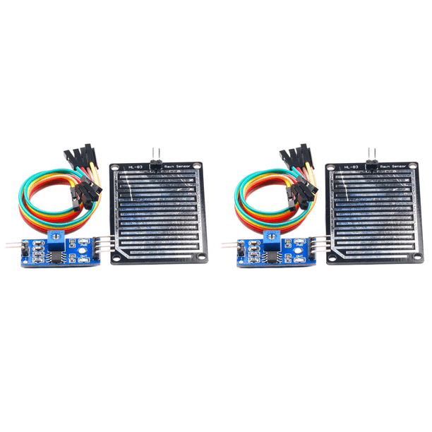 Módulo Sensor Gotas Lluvia 5V Sensor Humedad Indicador LED Sensor Lluvia Placa Níquel