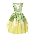 thumbnail image 1 of Disfraz de princesa de Disney para niñas, Tiana de Halloween, Jasmine, Tinkerbell, Frozen, Anna, regalo de cumpleaños Fivean unisex, 1 of 2
