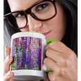 thumbnail image 2 of 3drose, Deep Bright Orange Hibiscus Flower, Honolulu. State Flower of Hawaii., 15oz Two-tone Green Mug, 2 of 6