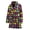 127, variant on Colorful Feather Pattern Women Bathrobe One Size Univeral Fits Fashion Lightweight Plush Fleece Long Robe For Women