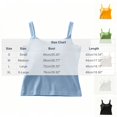 thumbnail image 3 of Women Shoulder Exposing Back Design Cami Top, Padded Thickened Spaghetti Strap Sleeveless Tank Top Brown-AA L(L), 3 of 9