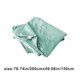 thumbnail image 5 of Manta de verano CLLC transpirable de seda de hielo suave, juego de sábanas ligeras de doble cara, juego de mantas frescas para dormir con estampado floral para todas las estaciones (A, Azul cielo), 5 of 8
