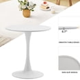 thumbnail image 4 of Rongbuk 27.6" Round Pedestal Dining Table, White, 4 of 5