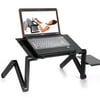 Portable Foldable Bed Tray Stand Vented Laptop Notebook Computer Desk Rotate Table Height Adjustable With Mouse Board