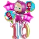 thumbnail image 3 of Globos de cumpleaños con números de Masha y el oso, suministros para fiestas infantiles, decoración para baby shower, globos de aluminio, globos de dibujos animados de anime, 3 of 5