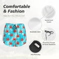 thumbnail image 4 of Balery Crab Swims In The Ocean Pantalones cortos deportivos para mujer con forro y dos bolsillos, elásticos, para entrenamiento, gimnasio, yoga-Small, 4 of 7