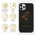 thumbnail image 4 of Case Yard Wooden Case for iPhone-12/12-Pro Soft TPU Silicone cover Slim Fit Shockproof Wood Protective Phone Cover for Girls Boys Men and Women Supports Wireless Charging Sagittarius Sign Design, 4 of 7