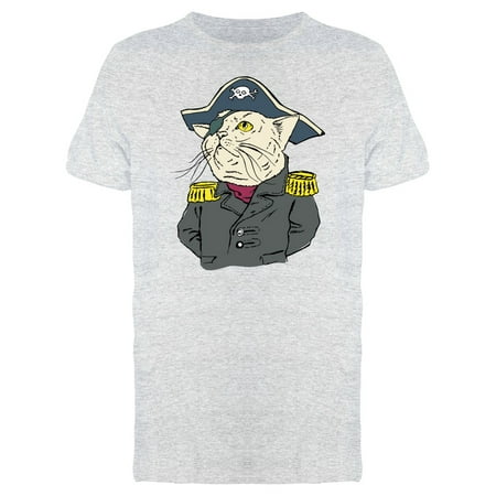 Cat In Pirate Costume Tee Men's -Image by Shutterstock