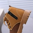 thumbnail image 4 of lnmuld Kids Boots Stylish Winter Boys Boots with Warm and Side Zipper Closure for Kids Daily Comfort In Cold Weather Durable Casual Footwear Size:18-24 Months, 4 of 9