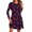 Multicolor 12, variant on Tauxra Women Valentine Print Round Neck Long Sleeve Dress,Casual Pullover