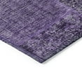 thumbnail image 4 of Addison Rugs Chantille Indoor/Outdoor Transitional Patchwork Eggplant Washable Rectangle Rug, 1'8" x 2'6", 4 of 6