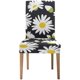 thumbnail image 2 of ABPHQTO Funda protectora para silla con diseño de margaritas y flores, para comedor, hotel, boda, fiesta, juego de 6, 2 of 4
