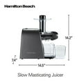 Hamilton Beach Cold Press Juicer, Silver and Black, Model 67951
