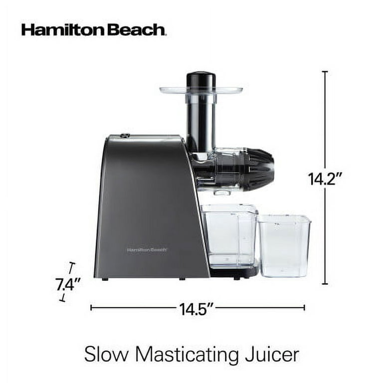 Hamilton Beach Masticating Slow Juicer - Silver